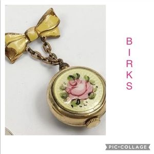 Authentic vintage BIRKS brooch watch collectors